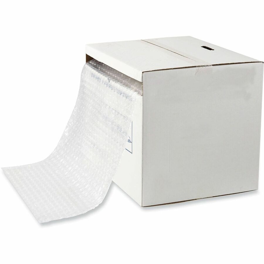 Universal Cushion Wrap - 12" Width x 175 ft Length x 100 mil Thickness - Perforated, Cushioned, Lightweight, Flexible, Shock Resistant, Vibration Resistant, Abrasion Resistant - Polyethylene - Clear - 12 / Carton
