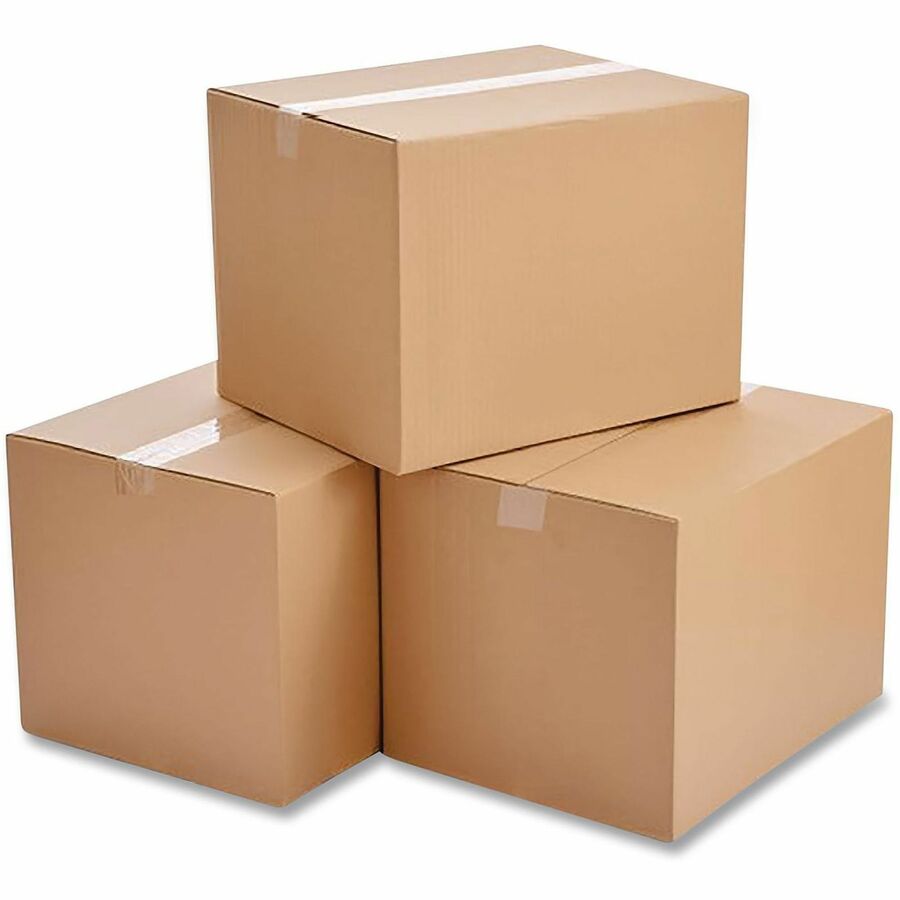 Universal Shipping Case - External Dimensions: 24" Length x 12" Width x 12" Height - Flap Closure - Corrugated Kraft - Brown Kraft - 25 / Bundle