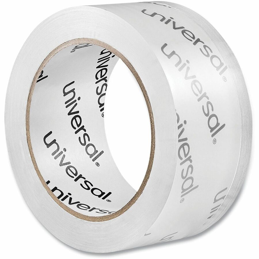 Universal Moving and Storage Packing Tape, 3" Core, 1.88" x 54.6 yd, Clear, 6/Pack - 54.60 yd Length x 1.88" Width x 2.6 mil Thickness - 3" Core - Clear - Acrylic - 6 / Pack