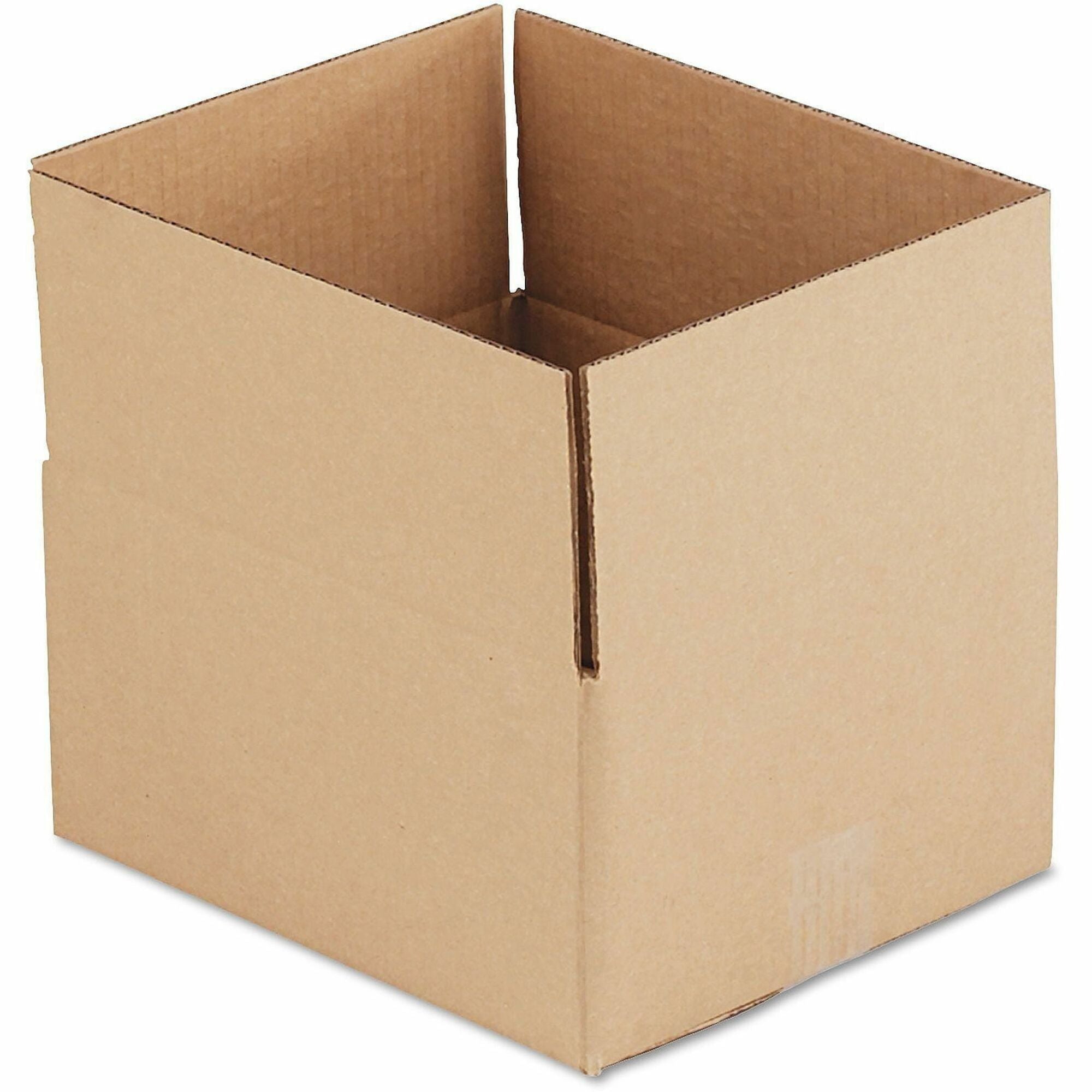 Universal Shipping Case - External Dimensions: 12" Length x 10" Width x 6" Height - Flap Closure - Corrugated Kraft - Brown Kraft - 25 / Bundle