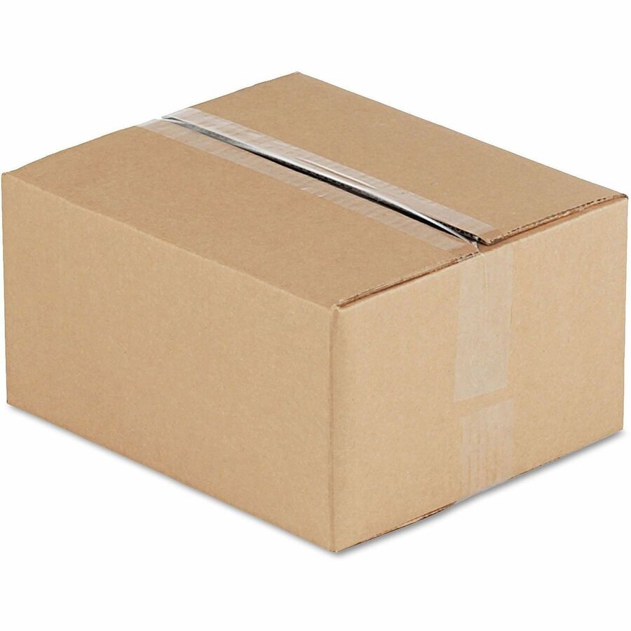 Universal Shipping Case - External Dimensions: 12" Length x 10" Width x 6" Height - Flap Closure - Corrugated Kraft - Brown Kraft - 25 / Bundle