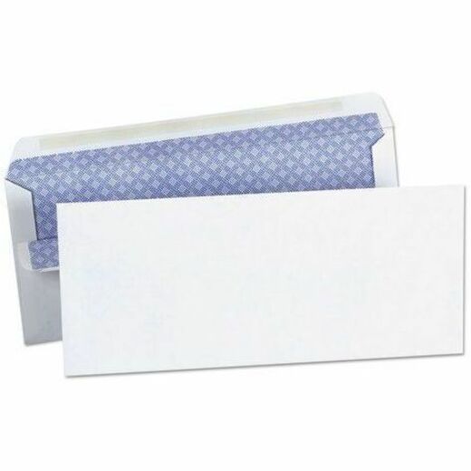 Universal Envelope - Business - #10 - 24 lb - Self Adhesive - White - Paper Stock - 500 / Box