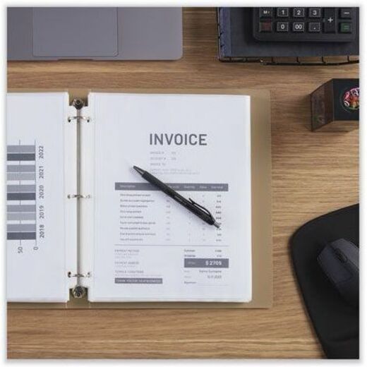 Universal Sheet Protector - 2 x Sheet Capacity - For Letter 8 1/2" x 11" Sheet - 3 x Holes - Ring Binder - Top Loading - Clear - 100 / Box
