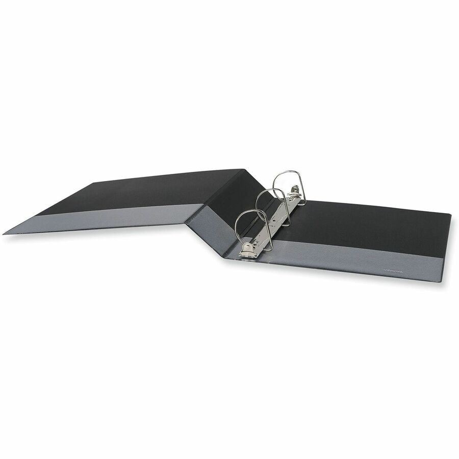 Universal Slant D-Ring View Binder, 3 Rings, 2" Capacity, 11 x 8.5, Black, 6/Carton - 2" Binder Capacity - Letter - 8 1/2" x 11" Sheet Size - 480 Sheet Capacity - 3 Ring(s) - Fastener(s): Ring - Pocket(s): 2, Inside Front & Back - Polypropylene - Black...