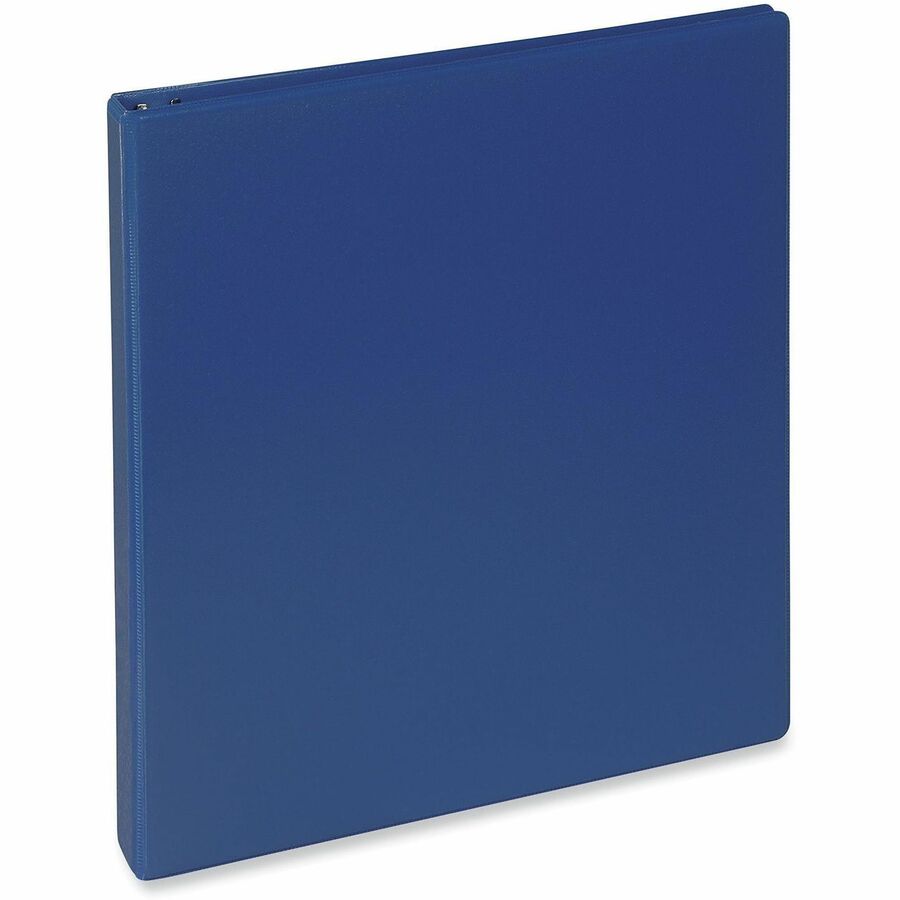 Universal Slant D-Ring View Binder, 3 Rings, 0.5" Capacity, 11 x 8.5, Navy Blue - 1/2" Binder Capacity - Letter - 8 1/2" x 11" Sheet Size - 120 Sheet Capacity - 3 Ring(s) - Fastener(s): Ring - Pocket(s): 2, Inside Front & Back - Polypropylene - Navy Bl...