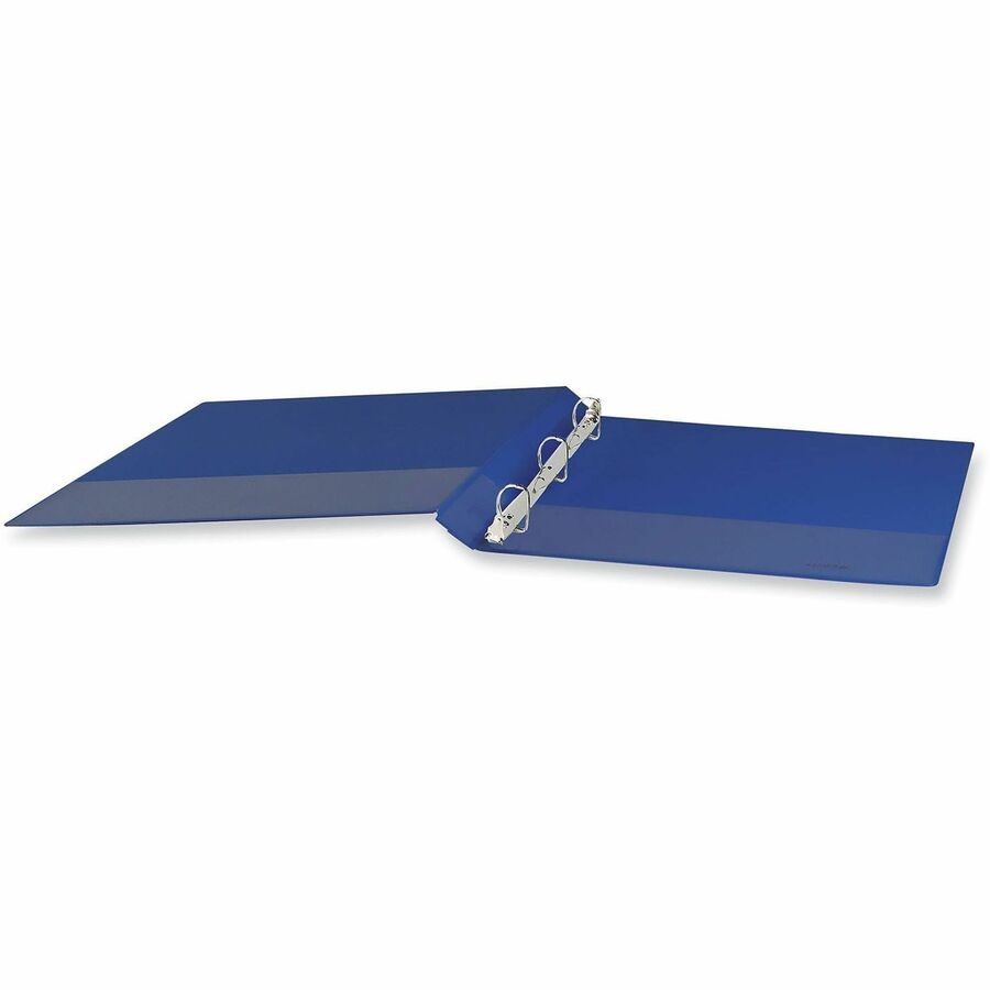Universal Slant D-Ring View Binder, 3 Rings, 1" Capacity, 11 x 8.5, Navy Blue - 1" Binder Capacity - Letter - 8 1/2" x 11" Sheet Size - 220 Sheet Capacity - 3 Ring(s) - Fastener(s): Ring - Pocket(s): 2, Inside Front & Back - Polypropylene - Navy Blue -...