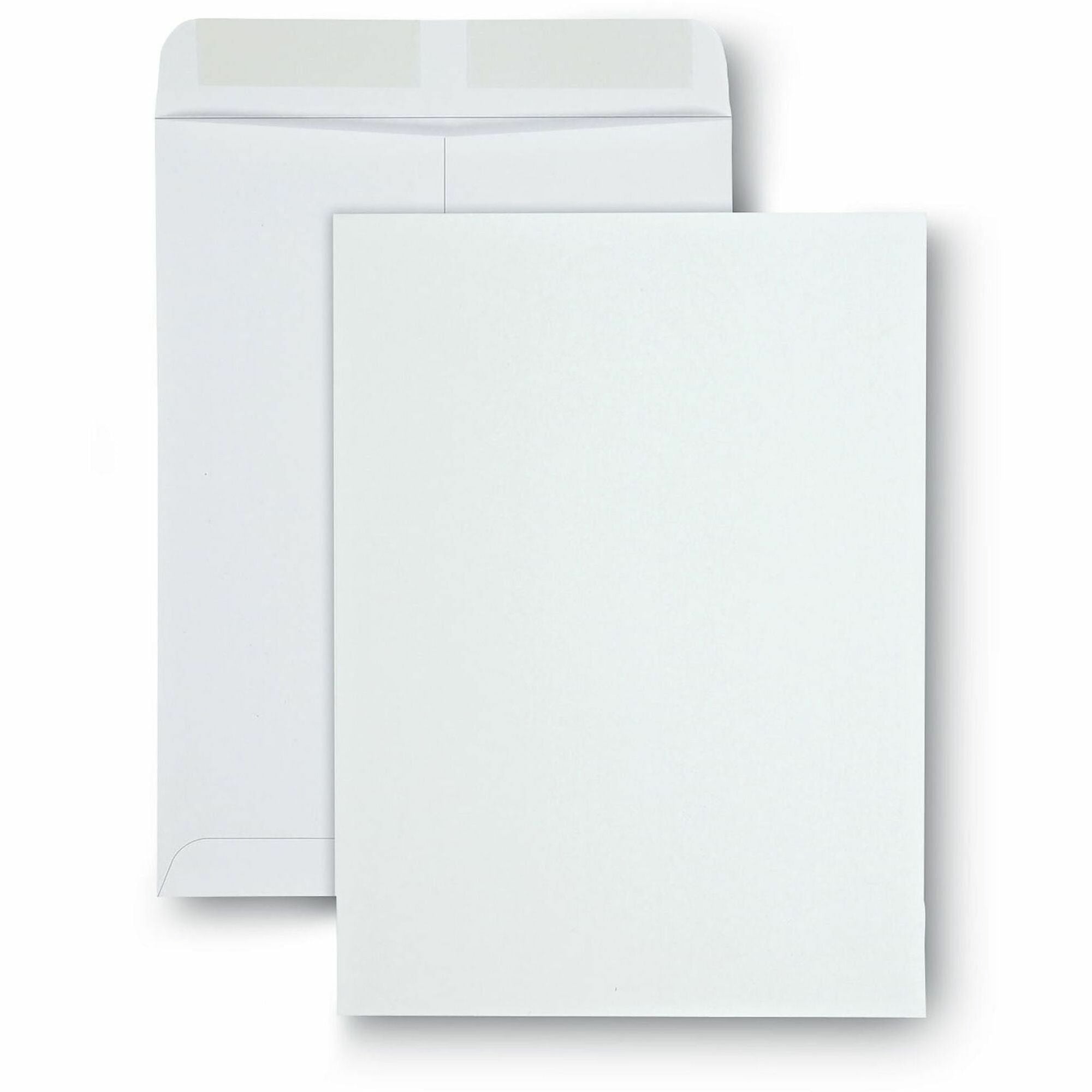 Universal Envelope - Catalog - #10 1/2 - 28 lb - Gummed - White - Paper Stock - 100 / Box