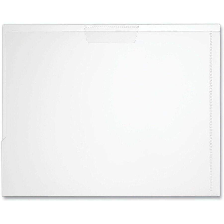Universal Letter Project File - 8 1/2" x 11" - Plastic, Polypropylene - Clear - Unpunched - 5 Pack