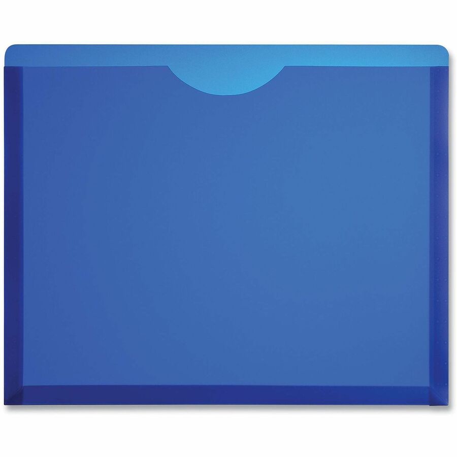 Universal Straight Tab Cut Letter File Jacket - 8 1/2" x 11" - 1" Expansion - Plastic, Polypropylene - Assorted - Unpunched - 10 Pack