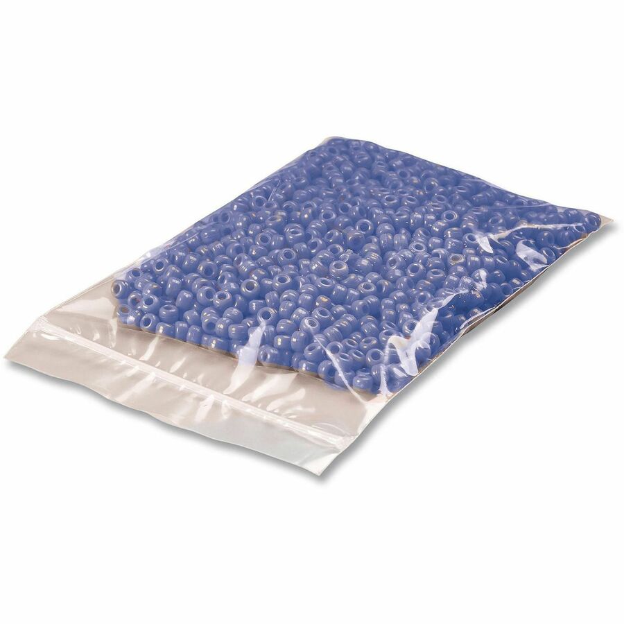 Universal Reclosable Poly Bags, Zipper-Style Closure, 2 mil, 2" x 3" , Clear, 1,000/Carton - 2" Width x 2 mil (51 Micron) Thickness - Zipper Closure - Clear - Polyethylene - Small Parts, General Purpose, Sample, Jewelry - 1000 / Carton