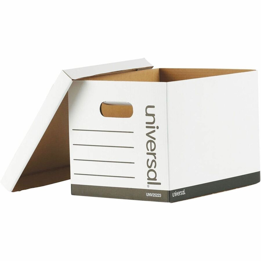 Universal Storage Case - Internal Dimensions: 11.75" Width x 14.75" Depth x 9.63" Height - External Dimensions: 12" Width x 15" Depth x 10" Height - Media Size Supported: Letter, Legal - Lift-off Closure - Medium Duty - Corrugated Paper - White - For B...