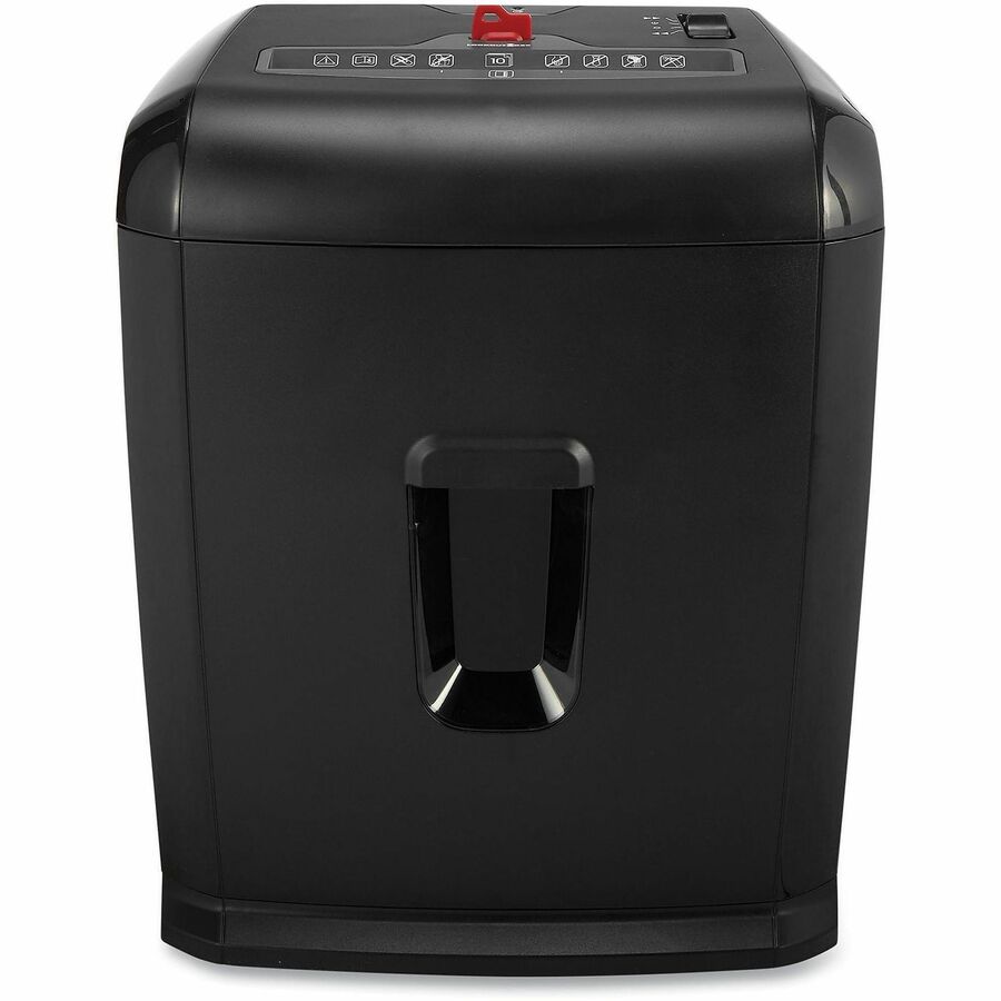 Universal 48110 Paper Shredder - Cross Cut - 10 Per Pass - for shredding Paper - 0.160" x 1.970" Shred Size - P-3 - 6.50 ft/min - 4 Minute Run Time - 5.50 gal Wastebin Capacity - Black