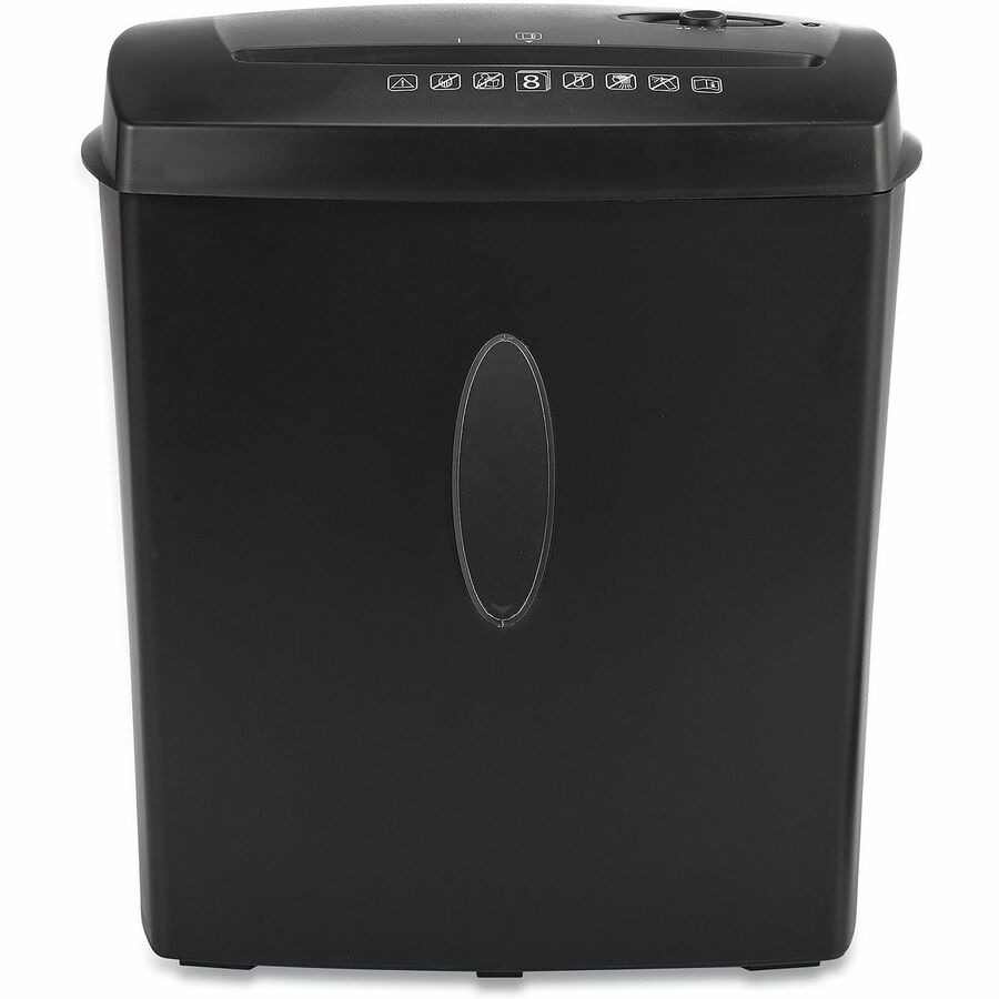 Universal 48108 Paper Shredder - Continuous Shredder - Cross Cut - 8 Per Pass - for shredding Credit Card, Paper, Staples - 0.157" x 1.575" Shred Size - P-3 - 4.59 ft/min - 2 Minute Run Time - 3.30 gal Wastebin Capacity - Black