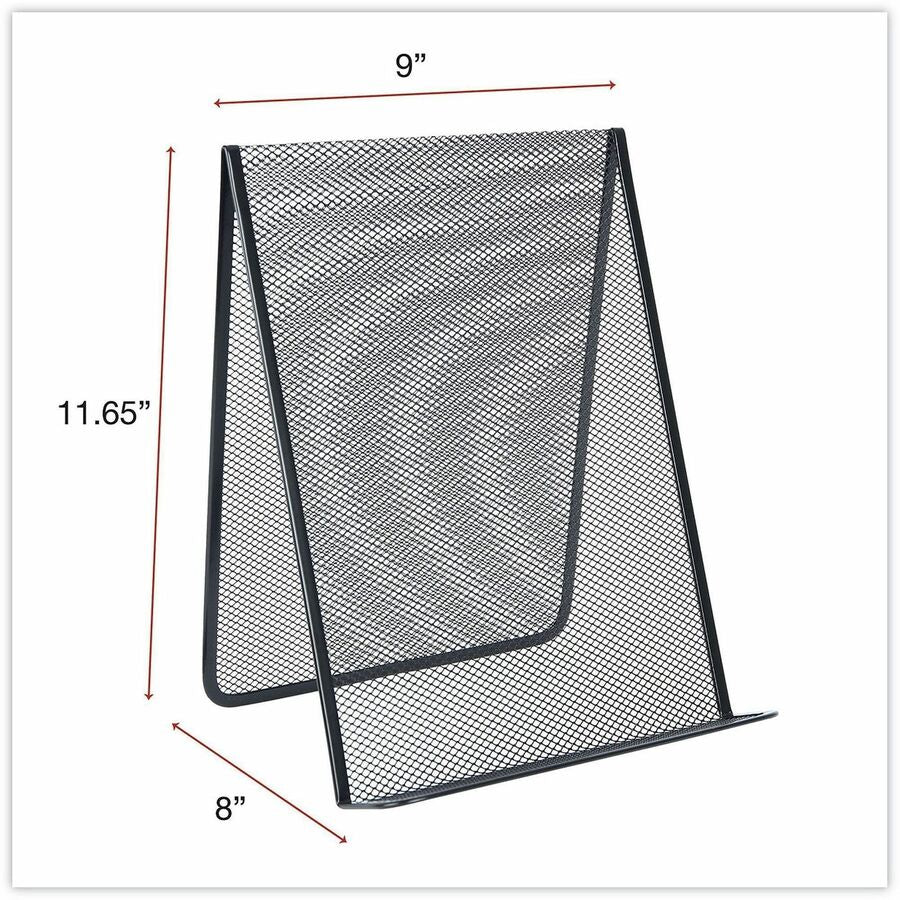 Universal Document Holder - 11.6" Height x 9" Width x 8" Depth - Metal - Black - Magnetic, Durable