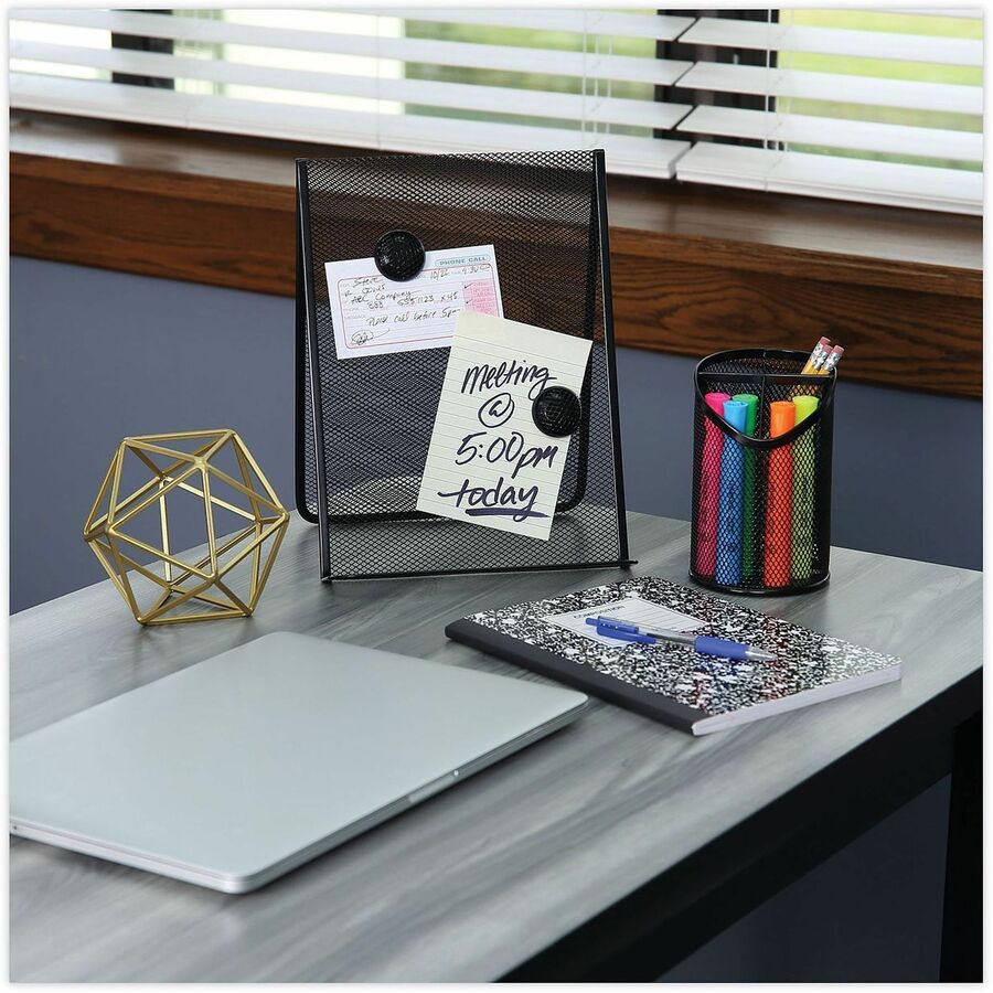Universal Document Holder - 11.6" Height x 9" Width x 8" Depth - Metal - Black - Magnetic, Durable