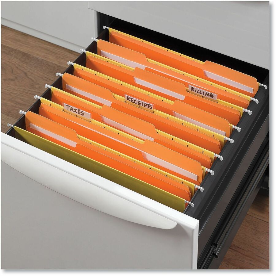 Universal 1/3 Tab Cut Letter Top Tab File Folder - 8 1/2" x 11" - Assorted Tab Position - 11 pt. - Stock - 100 Box