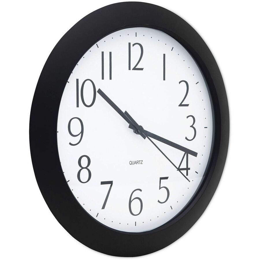 Universal Wall Clock - Analog - Quartz - Black Case - Modern Style