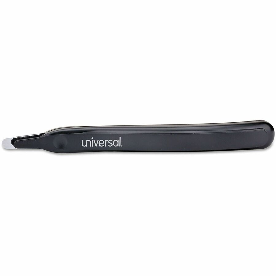 Universal Staple Remover - Plastic, Metal - Black - Comfortable Grip, Built-in Magnet - 1 Each