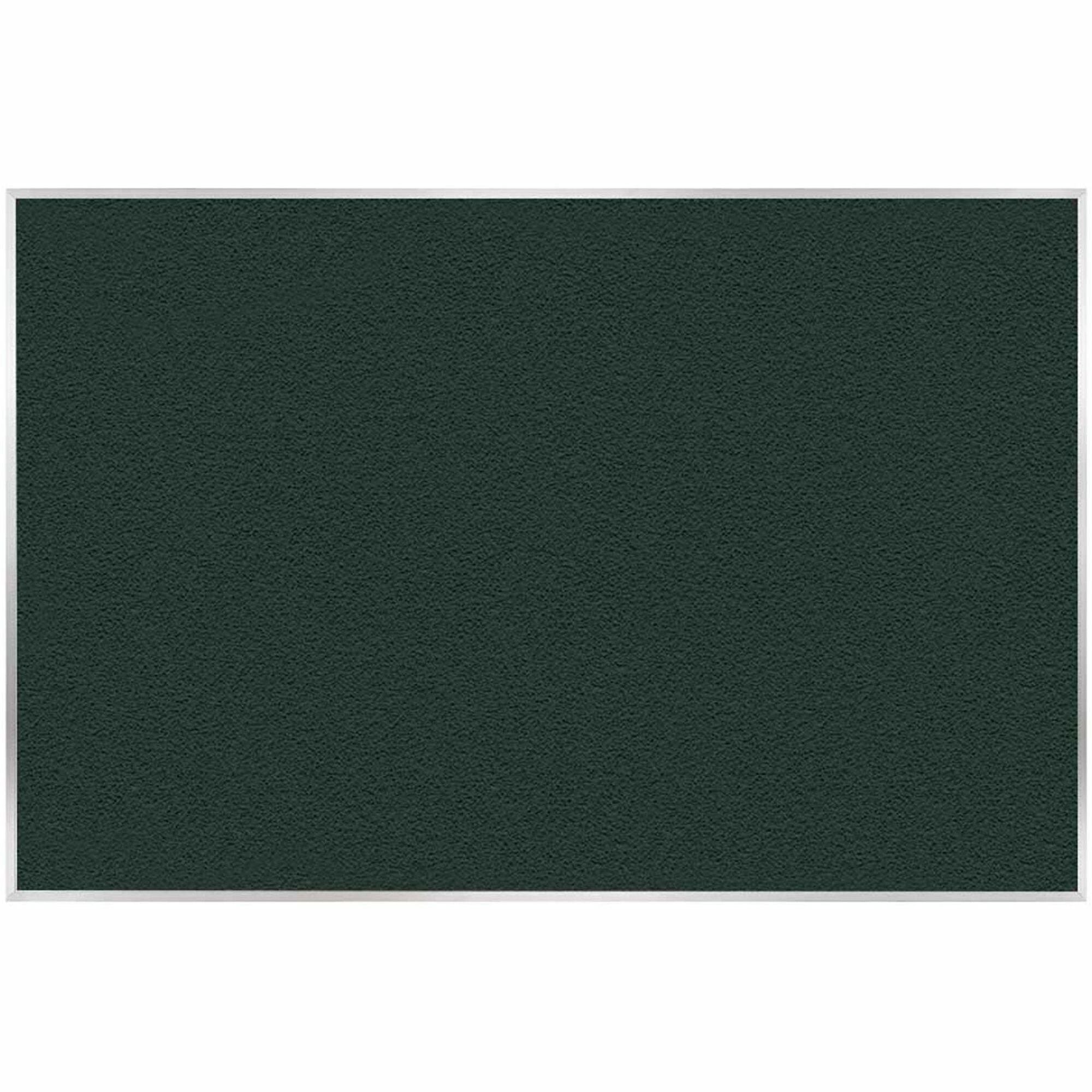 Ghent PremaTak Vinyl Bulletin Board - 48.46" Board Height x 87.90" Board Width x 0.56" Board Depth - Ebony Fiberboard, Vinyl Surface - Satin Anodized Aluminum Frame - 1 Each