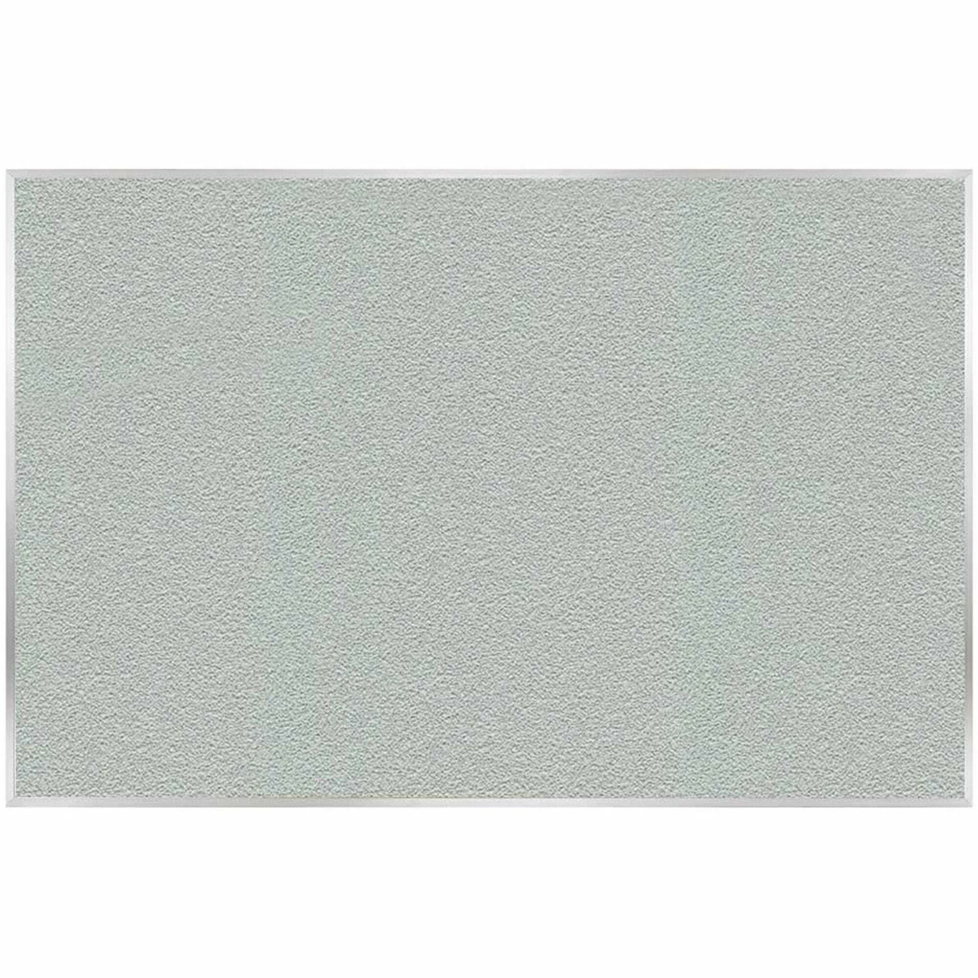 Ghent PremaTak Vinyl Bulletin Board - 48.46" Board Height x 87.90" Board Width x 0.56" Board Depth - Silver Fiberboard, Vinyl Surface - Satin Anodized Aluminum Frame - 1 Each