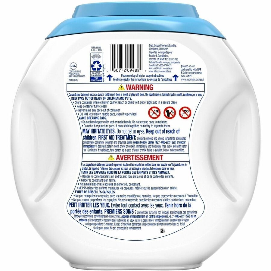 Tide Free & Gentle Laundry Detergent - For Household, Washing Machine - Liquid, Pod - Hypoallergenic, Dye-free, Color Safe, Unscented - 76