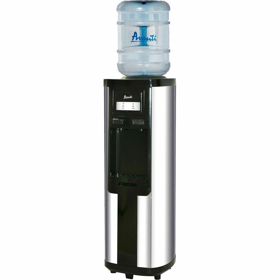 Avanti Hot and Cold Water Dispenser - Stainless Steel - 13" x 12.2" x 38.7" - Silver