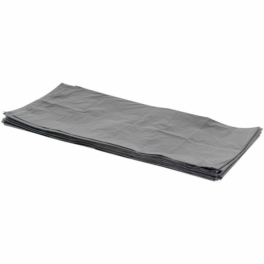 Heritage Bag Accufit RePrime Can Liners - 56 gal Capacity - 55" Length x 44" Width x 1.60 mil (41 Micron) Thickness - Low Density - Gray - Low Density Polyethylene (LDPE) - Can Liner, Kitchen, Debris - 100 / Box