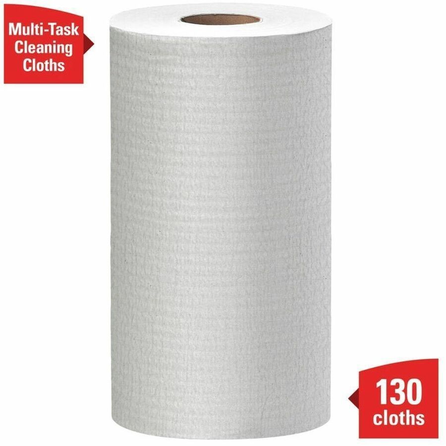 Wypall X60 Wipers - For Multipurpose, General Purpose - Cloth - 19.60" Length x 12.20" Width - Recommended For: Grease Remover, Soil Remover, Lubricant Remover, Water Absorber, Adhesive Remover - Absorbent, Reinforced, Perforated, Disposable, Sturdy, S...