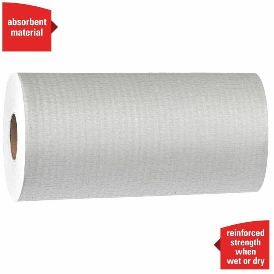 Wypall X60 Wipers - For Multipurpose, General Purpose - Cloth - 19.60" Length x 12.20" Width - Recommended For: Grease Remover, Soil Remover, Lubricant Remover, Water Absorber, Adhesive Remover - Absorbent, Reinforced, Perforated, Disposable, Sturdy, S...