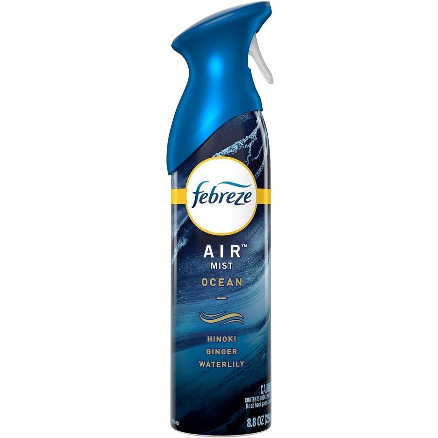 Febreze Heavy-Duty Air Freshener Spray - Spray - 8.8 fl oz (0.3 quart) - Ocean - Heavy Duty, Odor Neutralizer, VOC-free - 1 Each