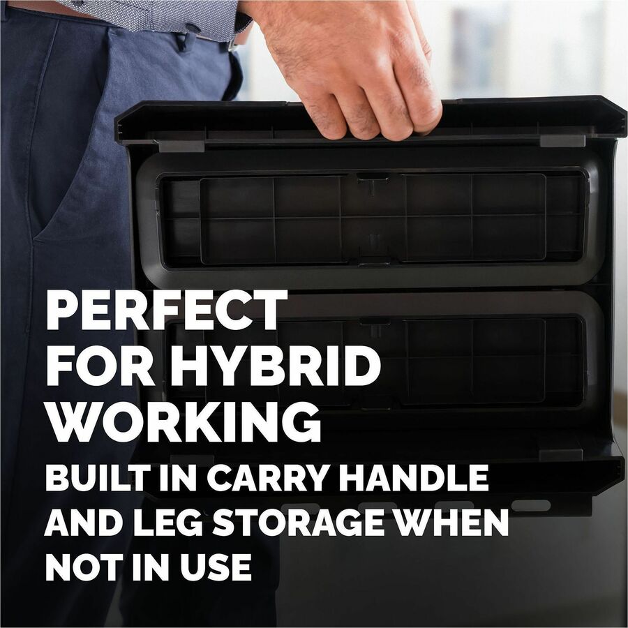 Fellowes Breyta Monitor Stand - Black - For Monitor - Adjustable Height, Ergonomic
