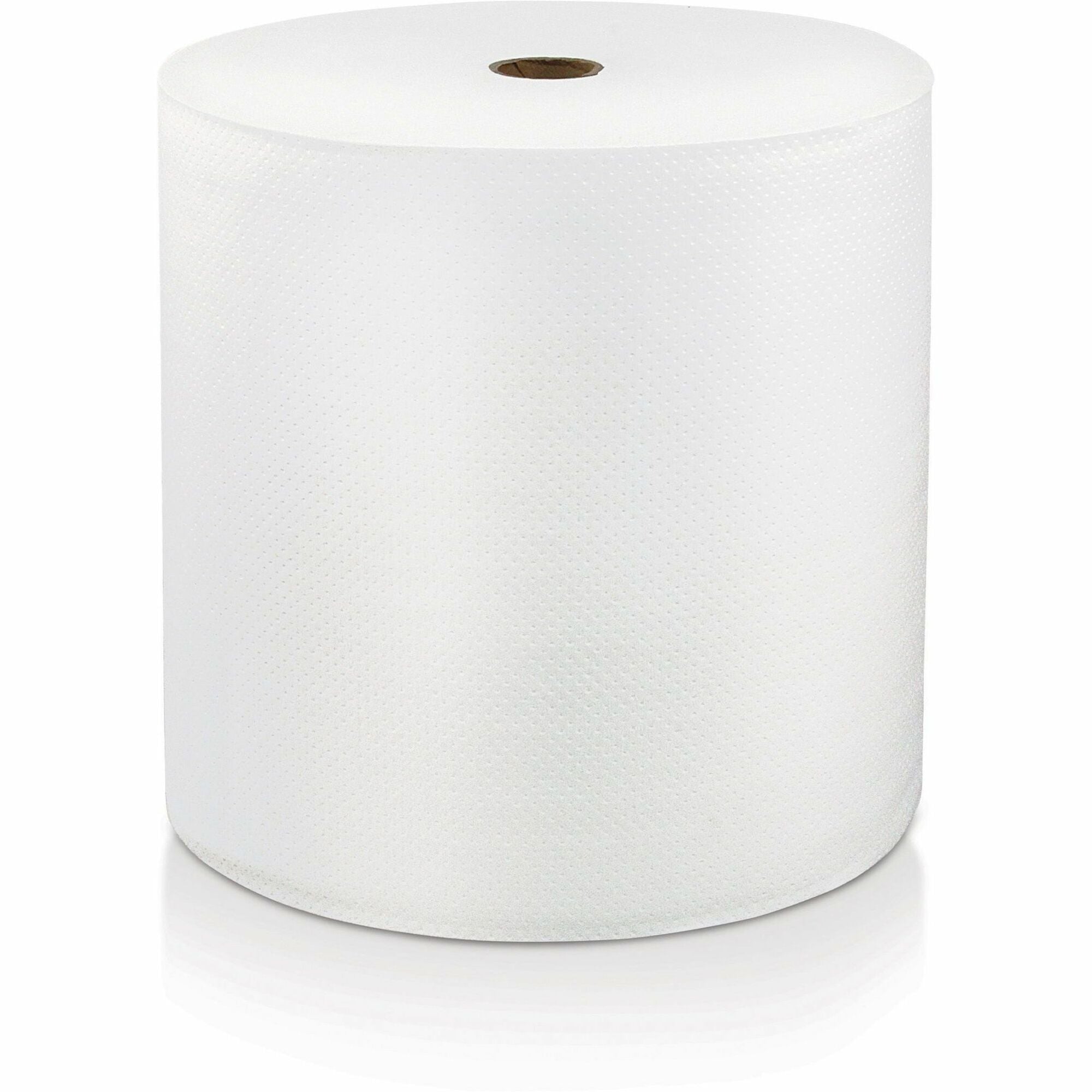 LoCor Hard Wound Roll Towels - 1 Ply - 7" Width x 1200 ft Length - Bright White - Virgin Fiber - 1 Carton