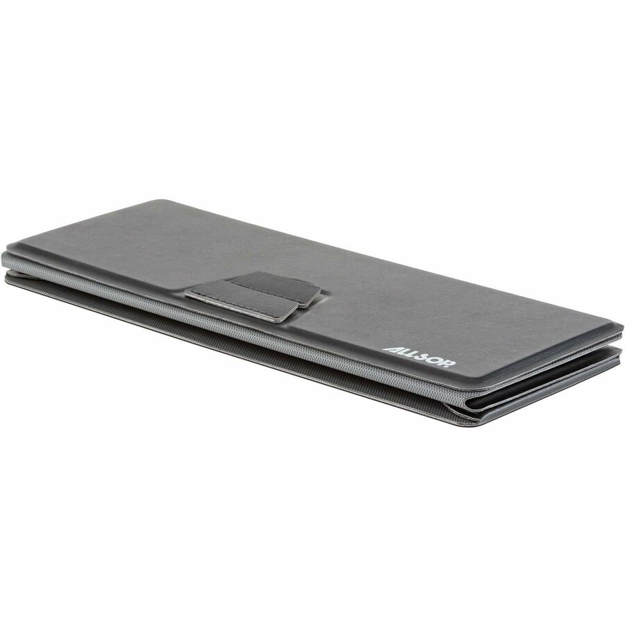 Allsop Foldio Laptop & Tablet Stand - Black - Ergonomic, Adjustable Angle, Adjustable Height, Magnetic, Compact, Portable, Foldable - 1 Each