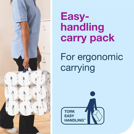 TORK OptiServe High Capacity Coreless Toilet Paper White T5 - 2 Ply - 3.70" Width x 500 ft Length - White - 1500 Sheets - 18 / Carton