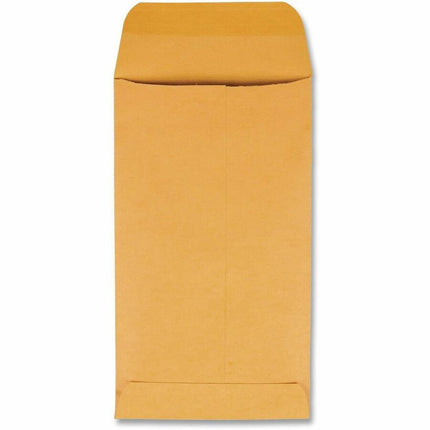 TOPS Kraft Coin / Small Parts Envelopes - Coin - #6 - 3 3/8" Width x 6" Length - 28 lb - Gummed Flap - Brown - Kraft - 500 / Box