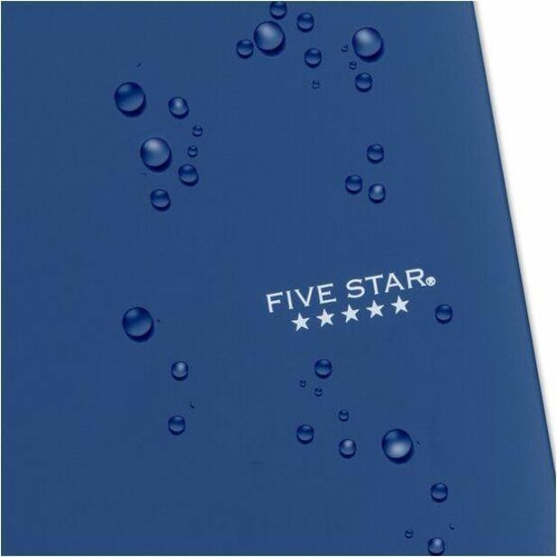 Five Star Subject Spiral Notebook - 1 Subject(s) - 100 Sheets - Wire Bound - Ruled Margin - Letter - 8 1/2" x 11" Sheet Size - Fire Red Plastic, Forest Green, Pacific Blue Cover - Durable Cover, Water Resistant, Bleed Resistant, Perforated, Spiral Lock...