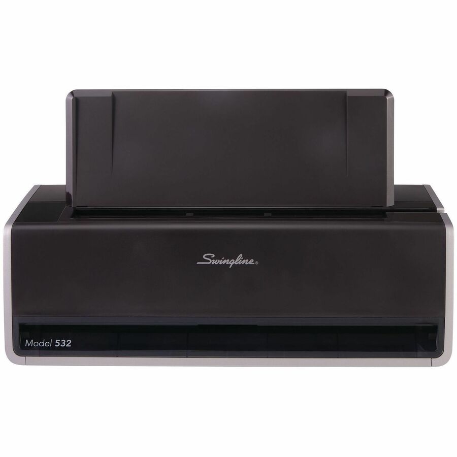 Swingline Commercial Electric 2-Hole Punch - 28 Sheet - 1/4" Punch Size - Black, Gray