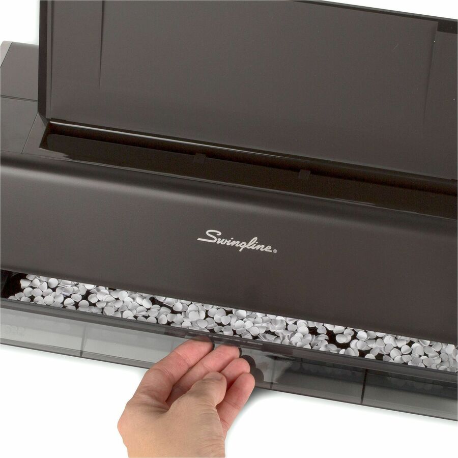 Swingline Commercial Electric 2-Hole Punch - 28 Sheet - 1/4" Punch Size - Black, Gray