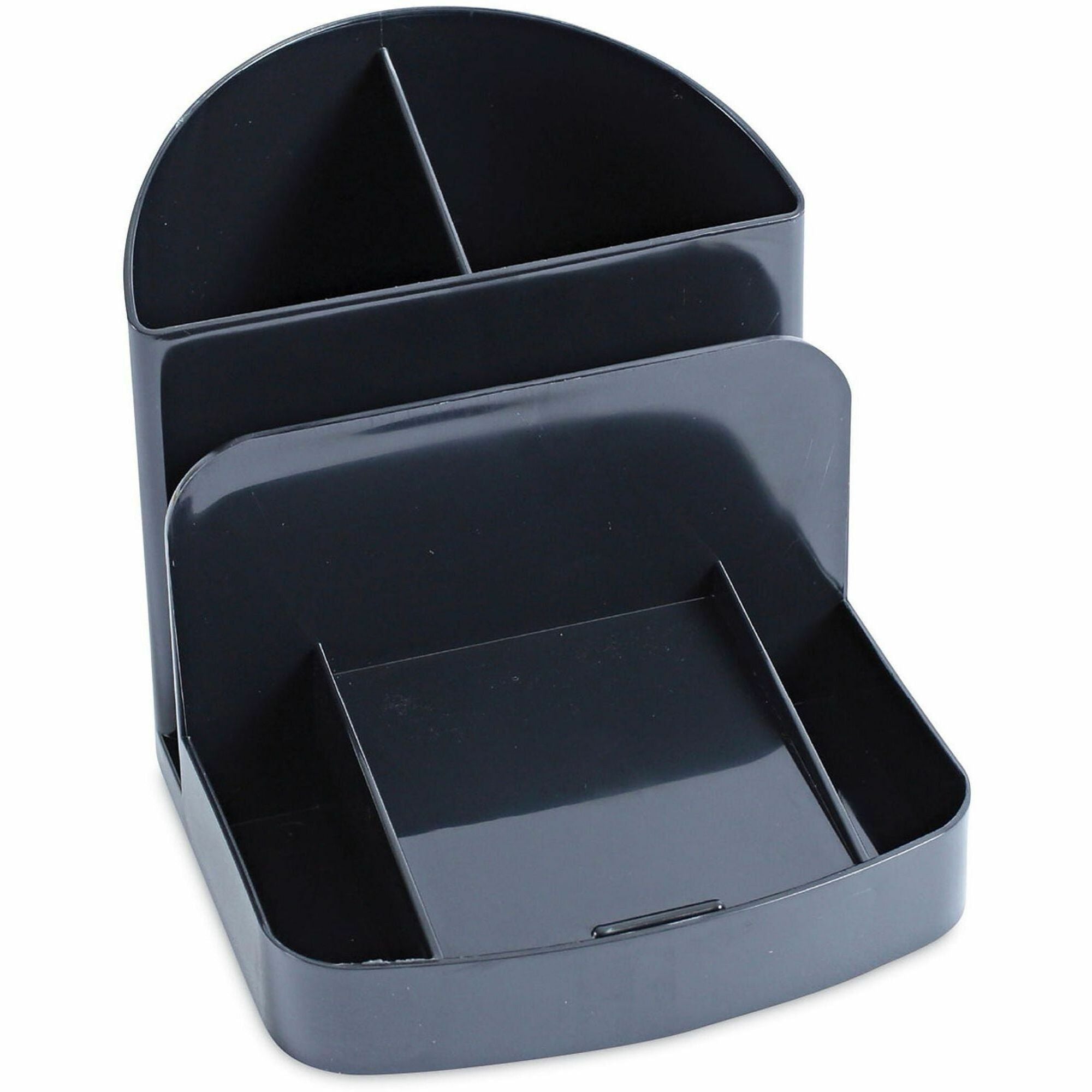Universal Deluxe Message Center, 6 Compartments, Plastic, 5.5 x 6.75 x 5, Black - 6 Compartment(s) - 5" Height x 5.50" Width x 6.75" Depth - Black - Plastic - 1 Each