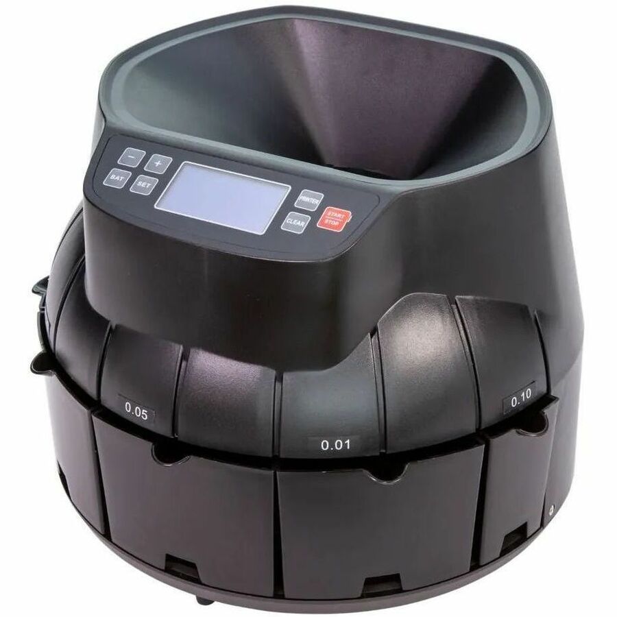 ControlTek Digital Coin Counter/Sorter/Wrapper - Black