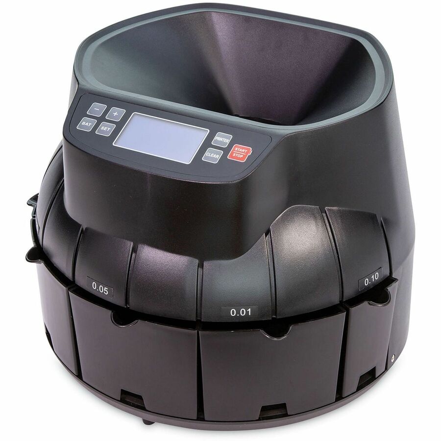 ControlTek Digital Coin Counter/Sorter/Wrapper - Black