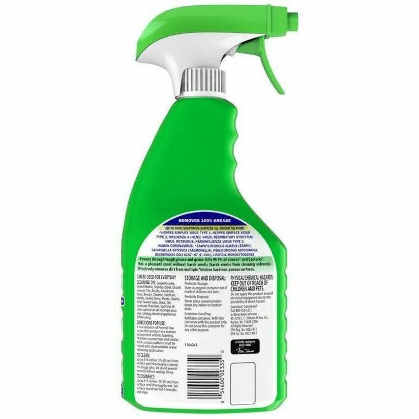 fantastik&reg; Disinfectant Multi-Purpose Cleaner - Lemon Scent - For Multi Surface, Multipurpose - Spray - 32 fl oz (1 quart) - Lemon Scent - Recommended For: Virus Remover, Bacteria Remover, Grease Remover, Grime Remover, Smear Remover, Residue Remov...