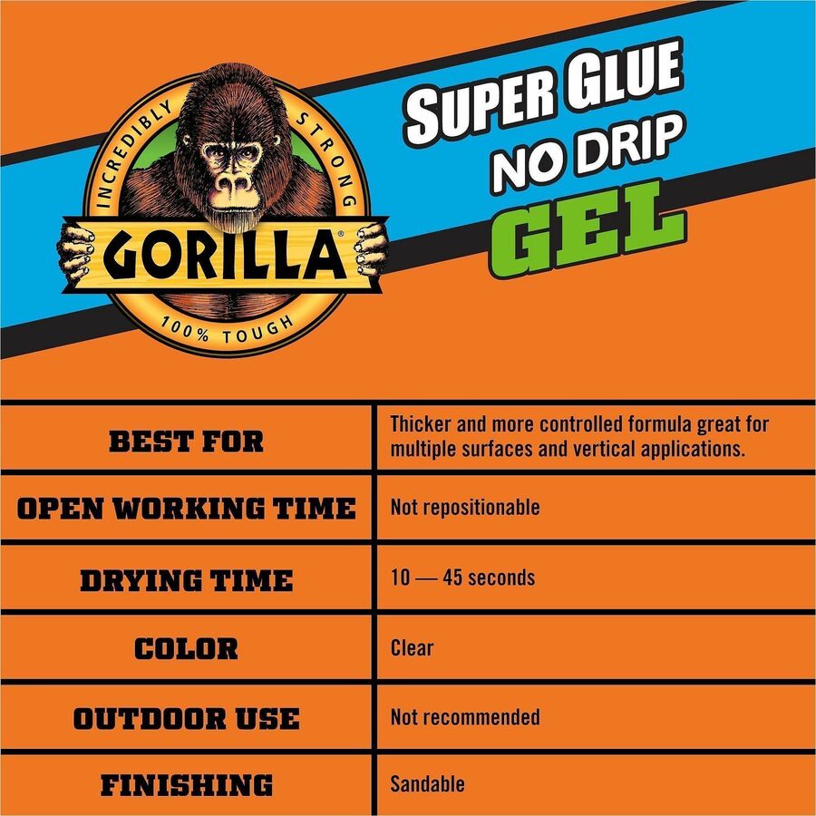 Gorilla Glue Super Glue Gel - Clear - 1 Each