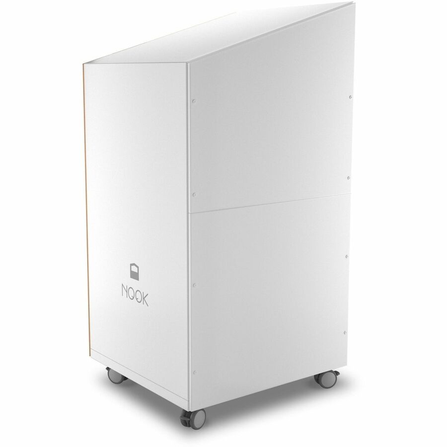NOOK Solo Privacy Booth - 77" Height x 40" Width x 37" Depth - White - Laminate - 1 Each