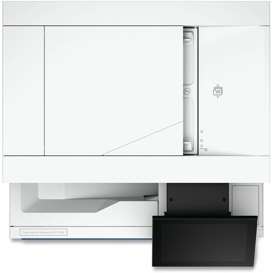 HP LaserJet Enterprise 5800dn Wired Laser Multifunction Printer - Copier/Fax/Printer/Scanner - 45 ppm Color Print - 1200 x 1200 dpi Print - Automatic Duplex Print - Up to 80000 Pages Monthly - Color Flatbed, ADF, CIS Scanner - 600 dpi Optical Scan - Mo...