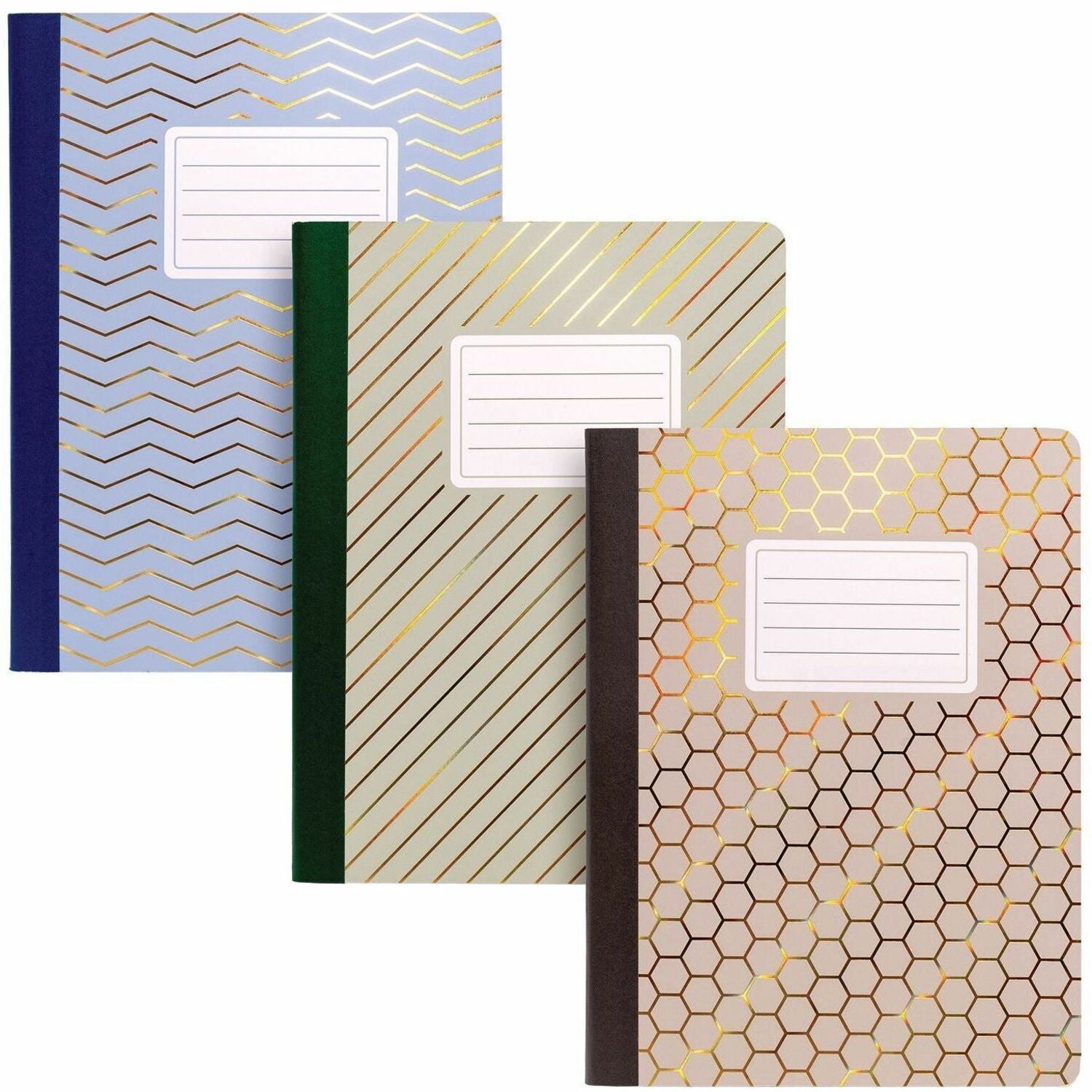 Pukka Pads Haze Notebook - 70 Sheets - 140 Pages - Stitched - 80 g/m² Grammage - B5 - 6 29/32" x 9 4/5" Sheet Size - Rounded Corner, Sturdy Cover - 3 / Pack