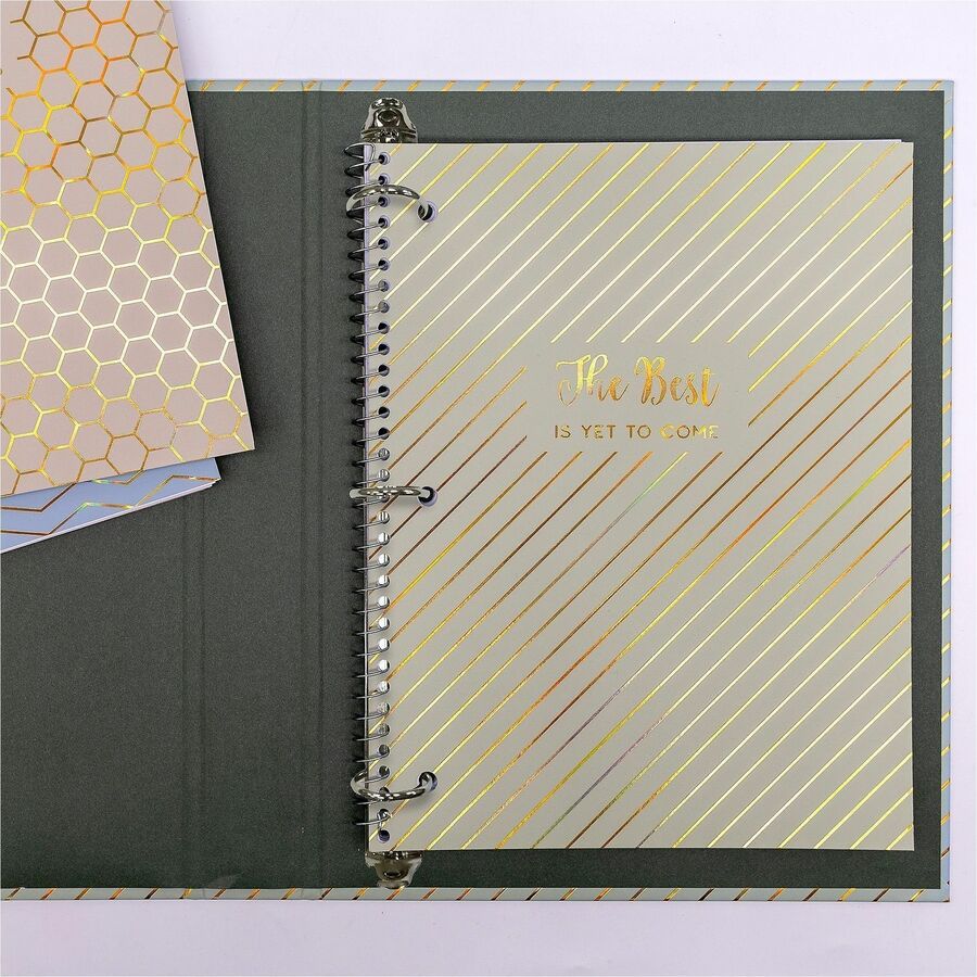 Pukka Pads Haze Notebook - 50 Sheets - Spiral - 3 Hole(s) - 80 g/m² Grammage - Letter - 8 1/2" x 11" Sheet Size - Cardboard Cover - 3 / Pack