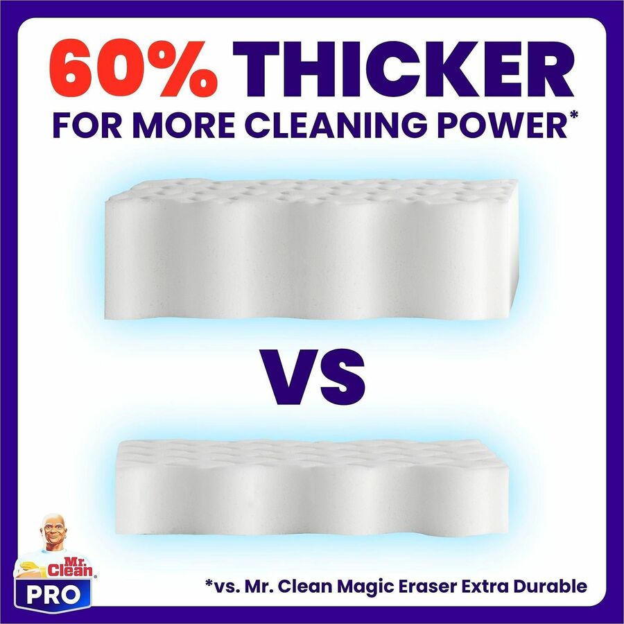 Mr. Clean Magic Eraser Ultra Pro Pads - For Multipurpose - Pad - Long Lasting, Durable - White - 26 / Box