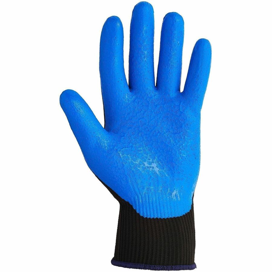 KleenGuard G40 Multi-Purpose Work Gloves - Oil, Grease Protection - 7 Size Number - Small Size - Nitrile Foam, Nylon - Blue, Black - Abrasion Resistant, Washable, Silicone-free - For Automobile/Aviation Industry, Metal Handling, Glass Handling, Multipu...