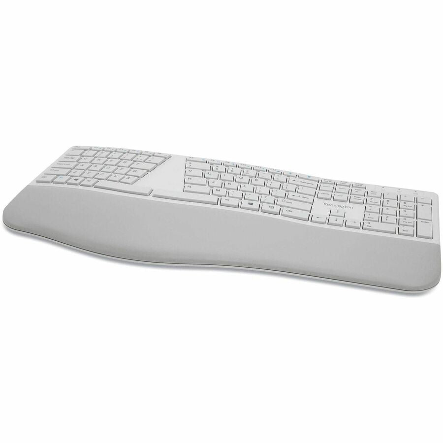 Kensington Pro Fit Ergo Keyboard - Wireless Connectivity - Bluetooth/RF - 4 - 2.40 GHz - Gray